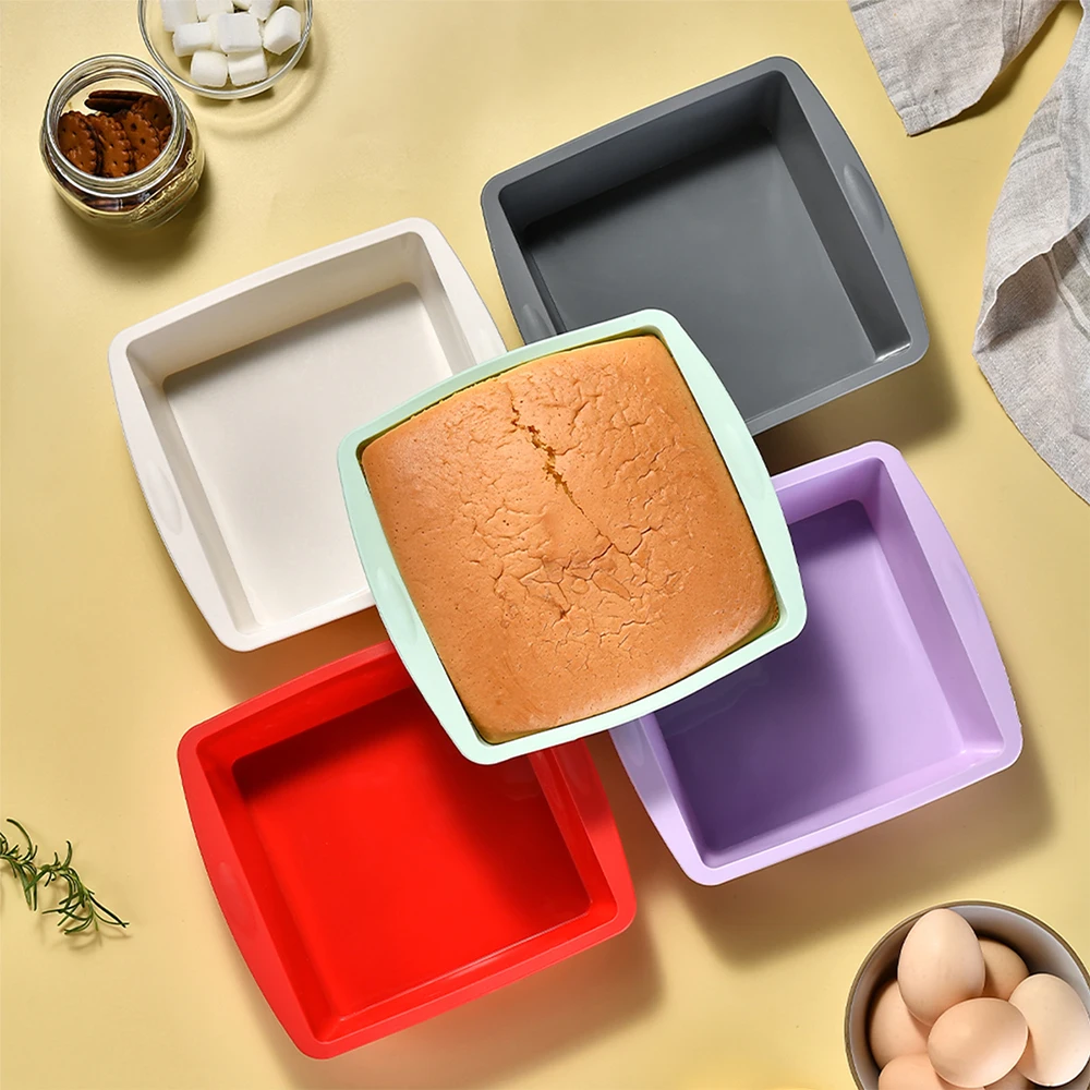 Kitchen Appliances Packages - Molde de bolo quadrado de silicone,