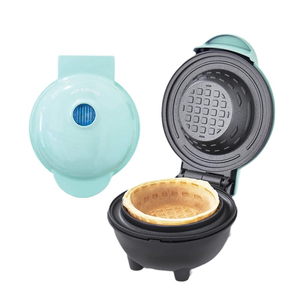 Ice Cream Maker Electric - Mini máquina elétrica para fazer waffles