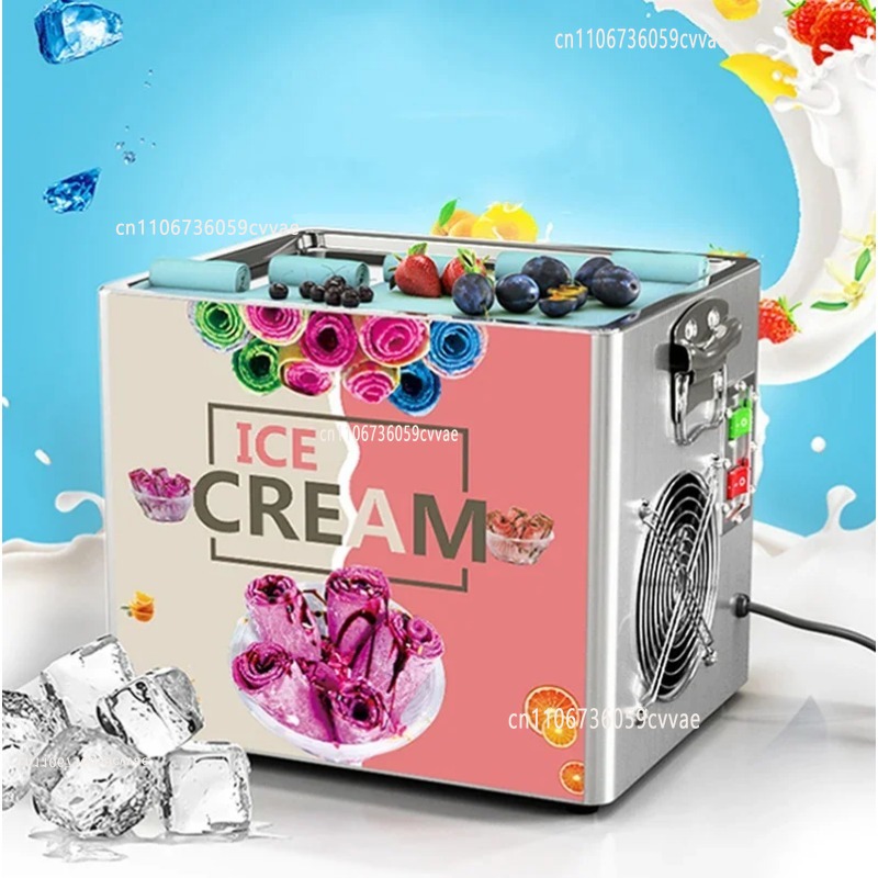 Ice Cream Maker Electric - Máquina elétrica de sorvete frito, iogurte,