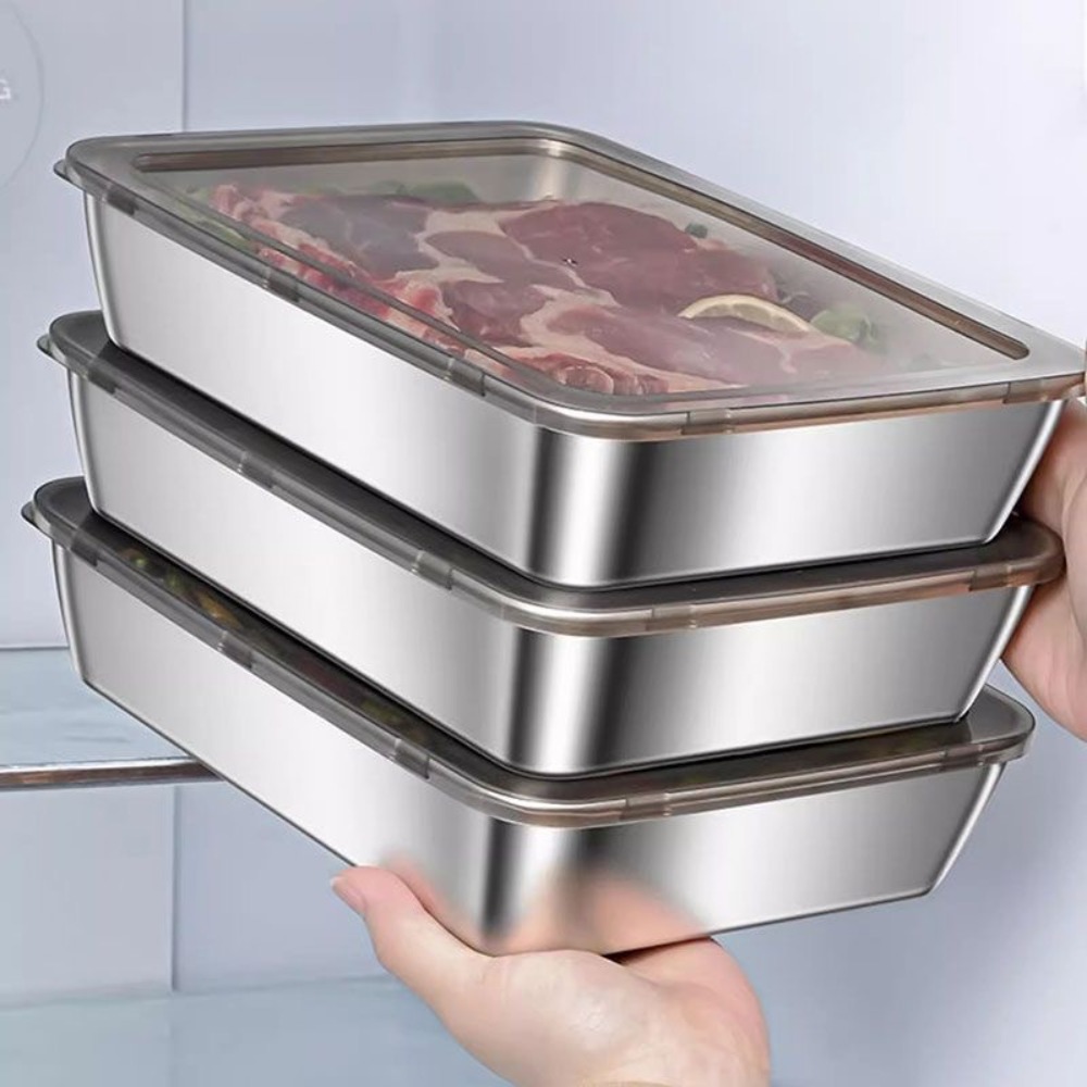 Kitchen Appliances Organizer - Bandeja de Servir em Aço Inoxidável