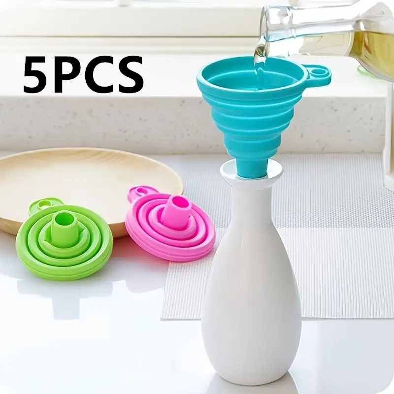 Funil dobrável de silicone mul - Kitchen Appliances And Utensils avaliação e preço