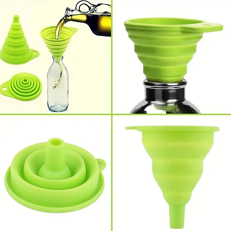 Funil dobrável de silicone mul - Kitchen Appliances And Utensils avaliação e preço
