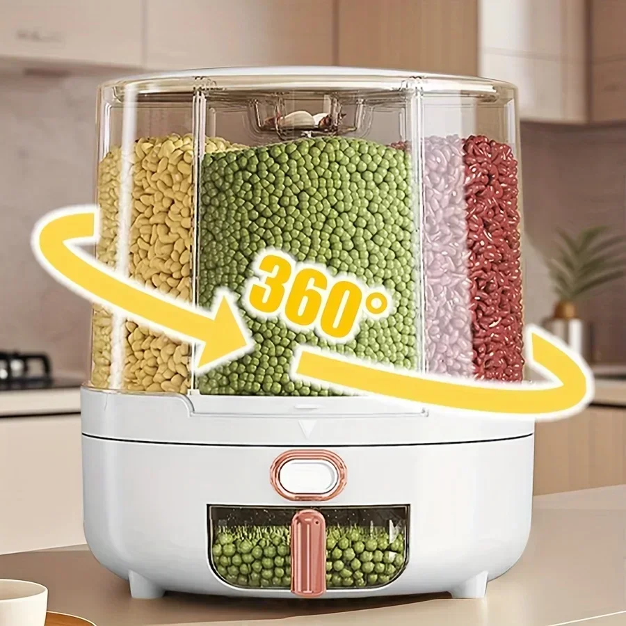 6 compartimentos 360 °   Recip - Kitchen Appliances Organizer avaliação e preço