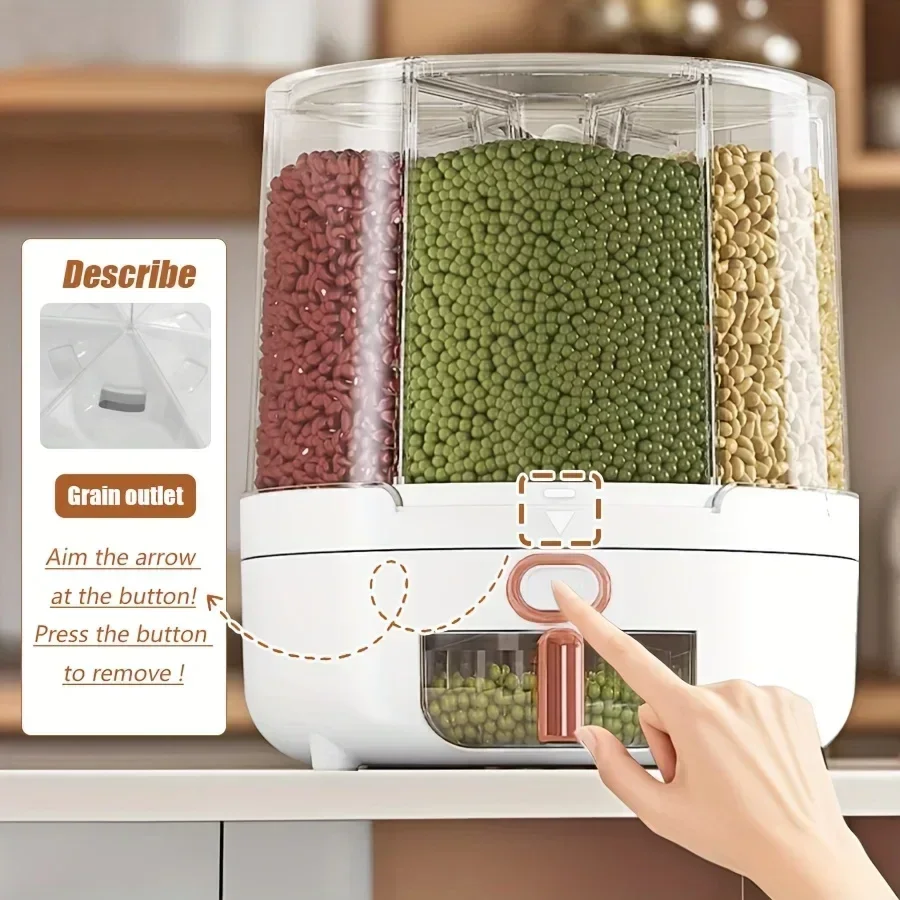 6 compartimentos 360 °   Recip - Kitchen Appliances Organizer avaliação e preço