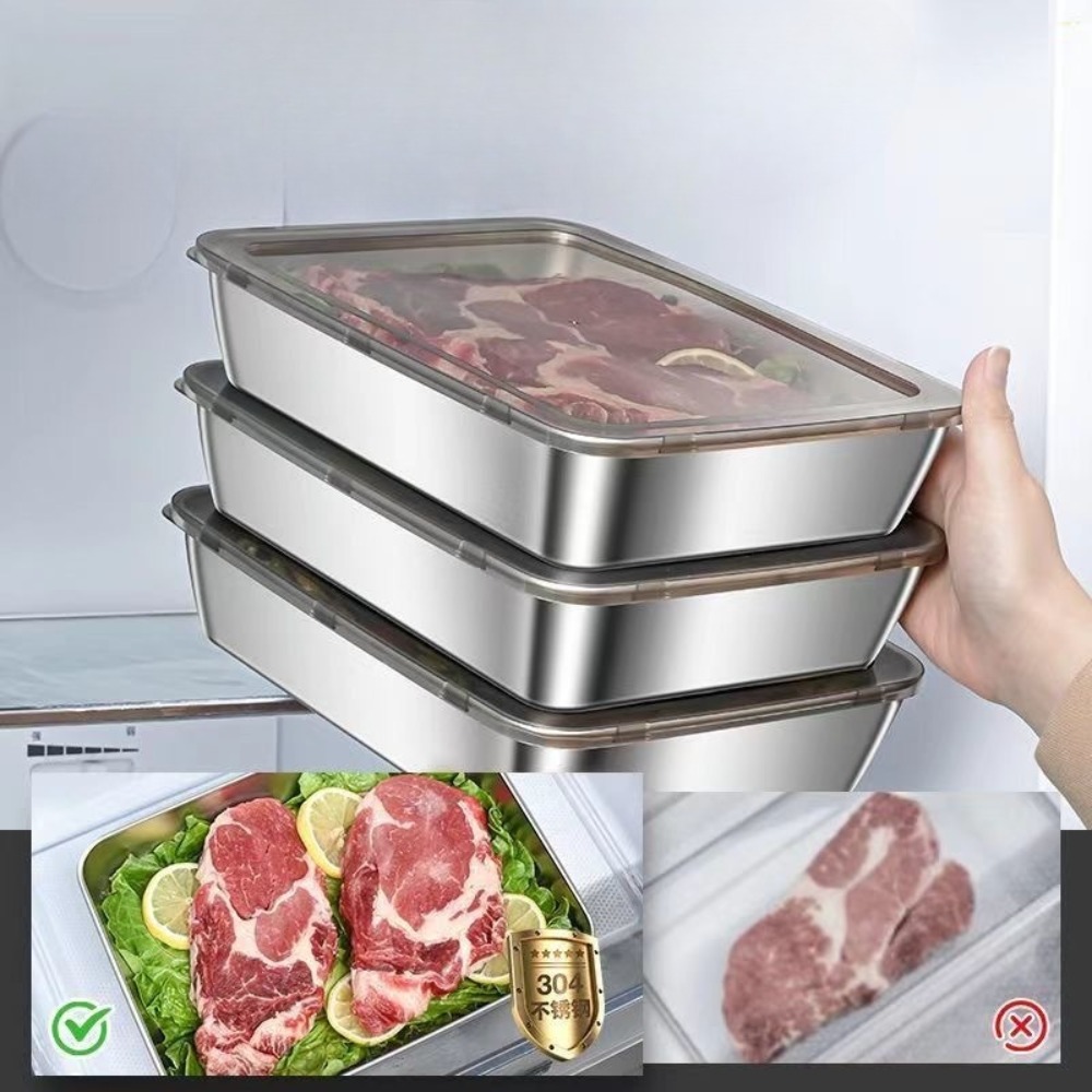 Bandeja de Servir em Aço Inoxi - Kitchen Appliances Organizer avaliação e preço