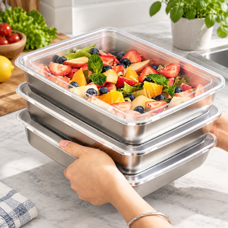 Conjunto de 3 recipientes de a - Kitchen Appliances Organizer avaliação e preço