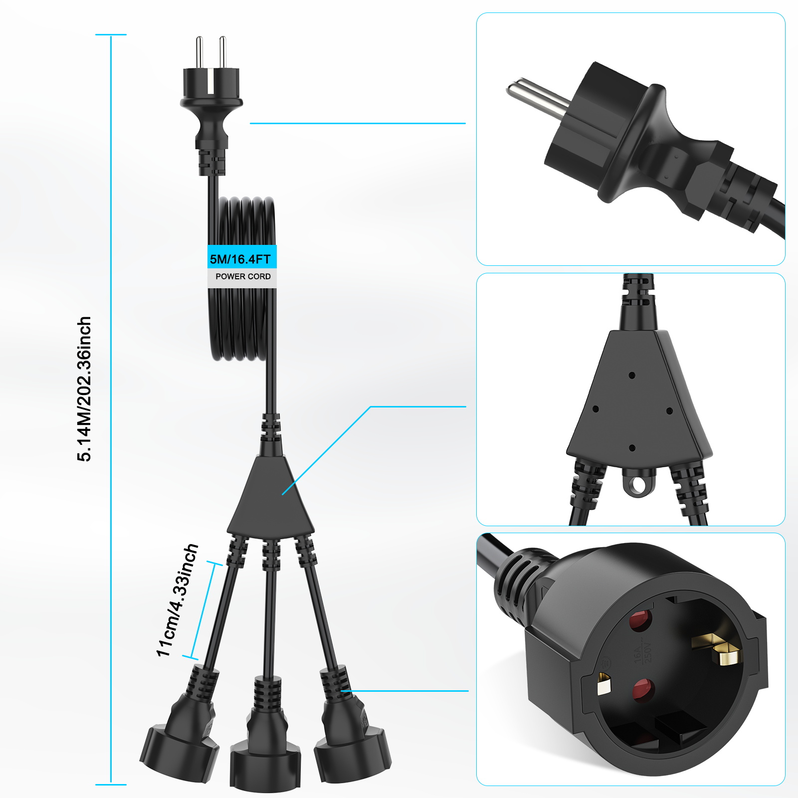 Extensão de Tomada com Anel de - Kitchen Appliances Extension Cord avaliação e preço