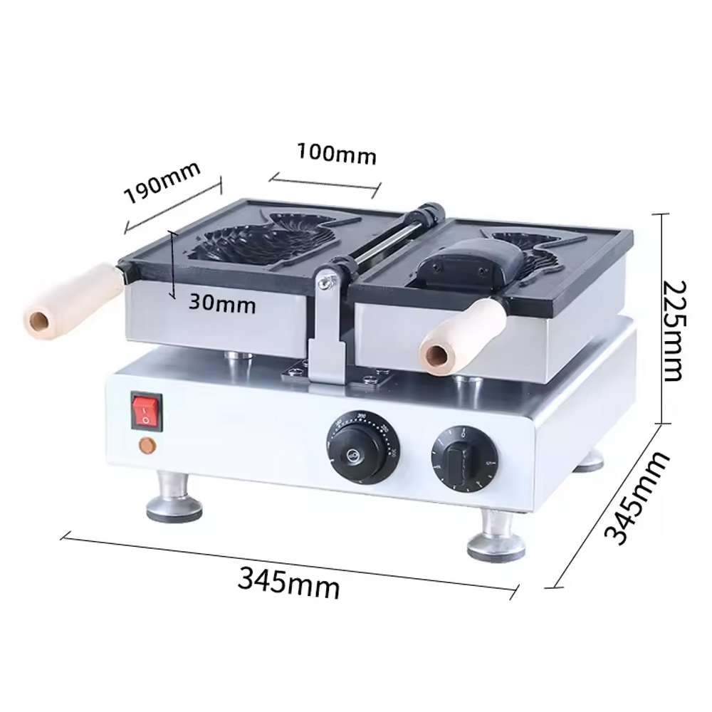 Comercial 1 pçs peixe taiyaki  - Ice Cream Maker Electric avaliação e preço